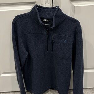 The North Face Men’s Navy Zip-Up Fleece Pullover